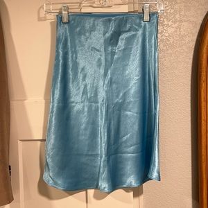 Aritzia Babaton Satin Slip Mini Skirt size 0
